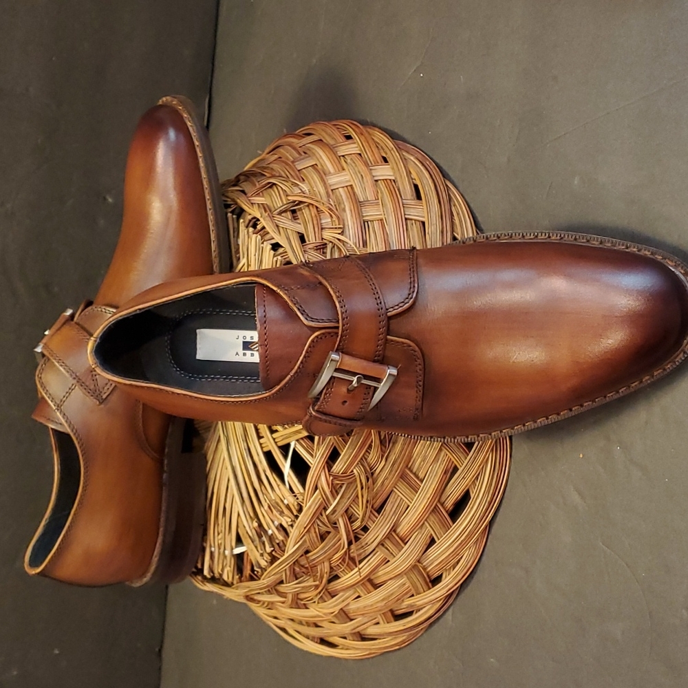 Joseph Abboud Men's Sz 8.5D Brown Leather  Dress Shoes